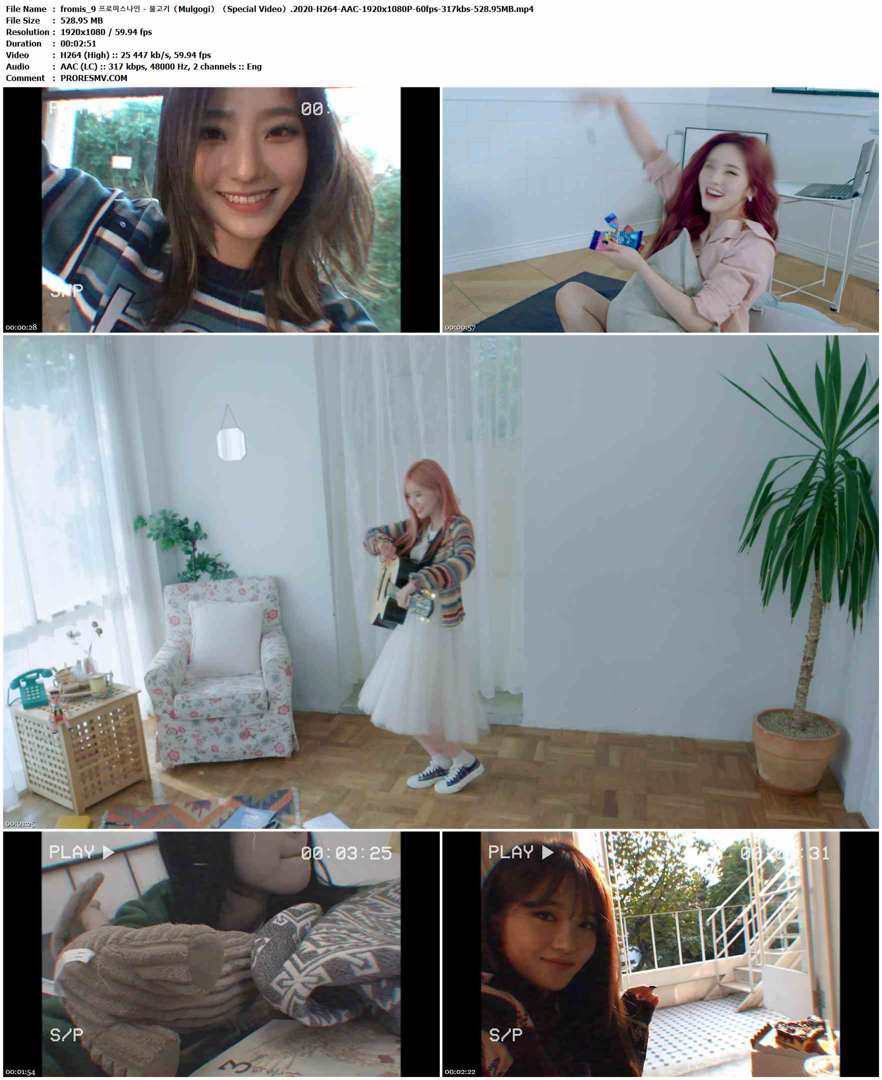 fromis_9 프로미스나인 - 물고기（Mulgogi）（Special Video）.2020-H264-AAC-1920x1080P-60fps-317kbs-528.95MB官方MV_高清MV